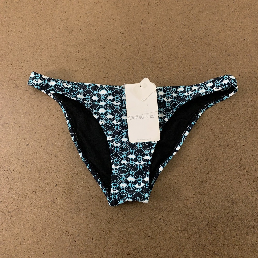 OndadeMar Women's Size 10 Multi Color Printed Bikini Swim Bottom NWT